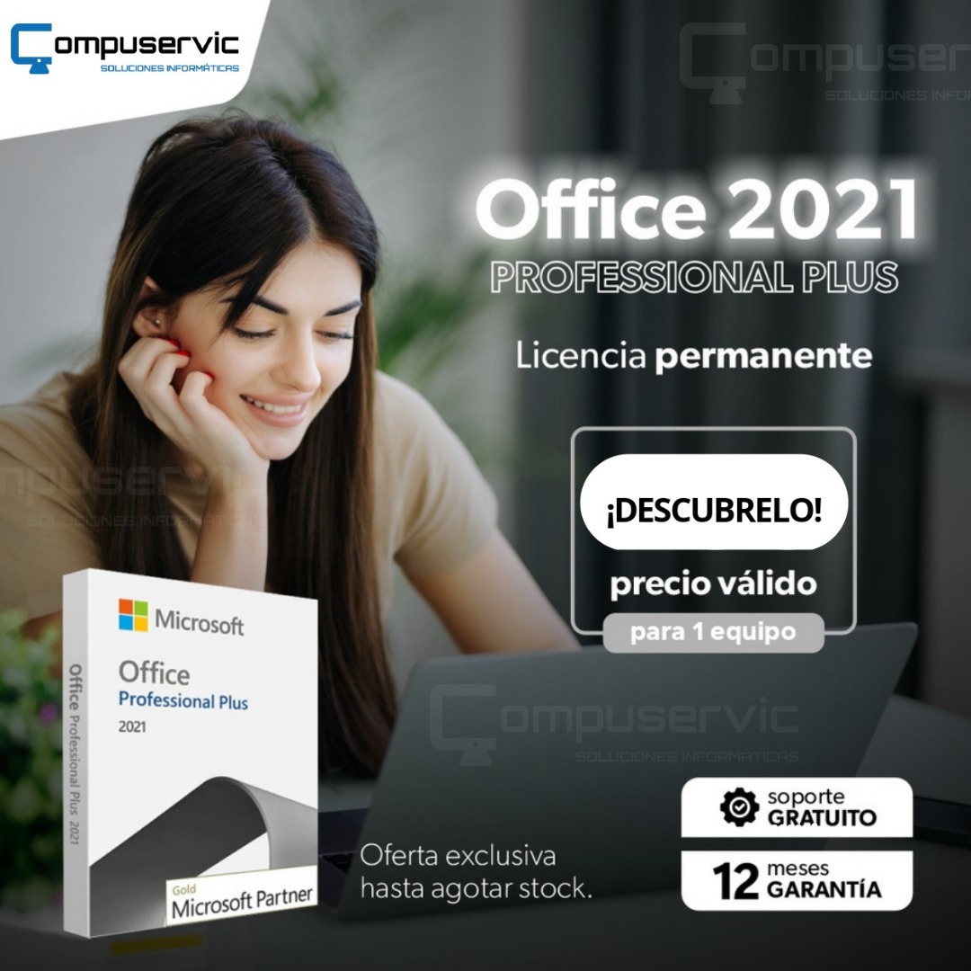 VENTA DE PAQUETE DE OFFICE 2021